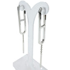 Hermes Chaine D'Ancre 925 Earrings Silver