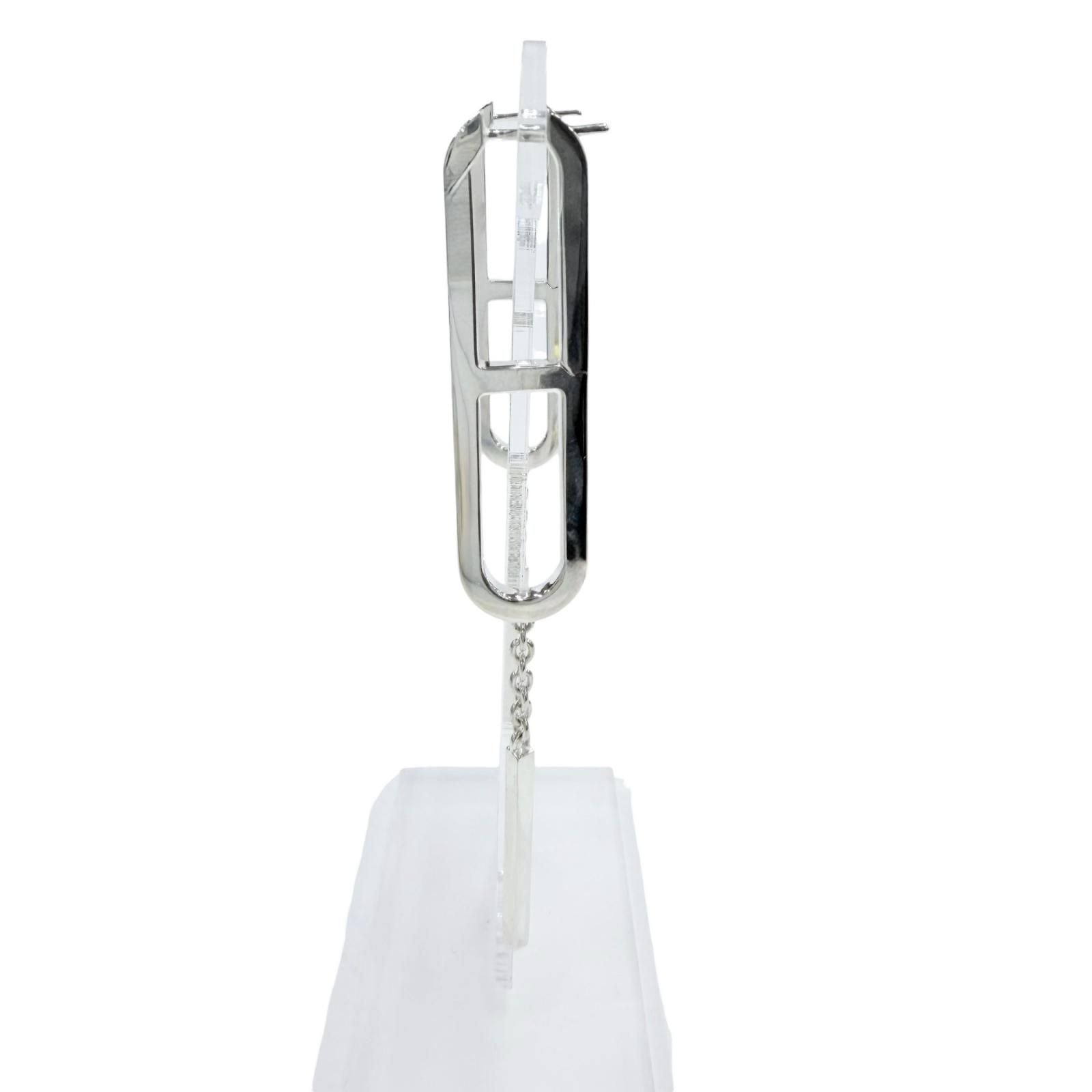 Hermes Chaine D'Ancre 925 Earrings Silver — view 2
