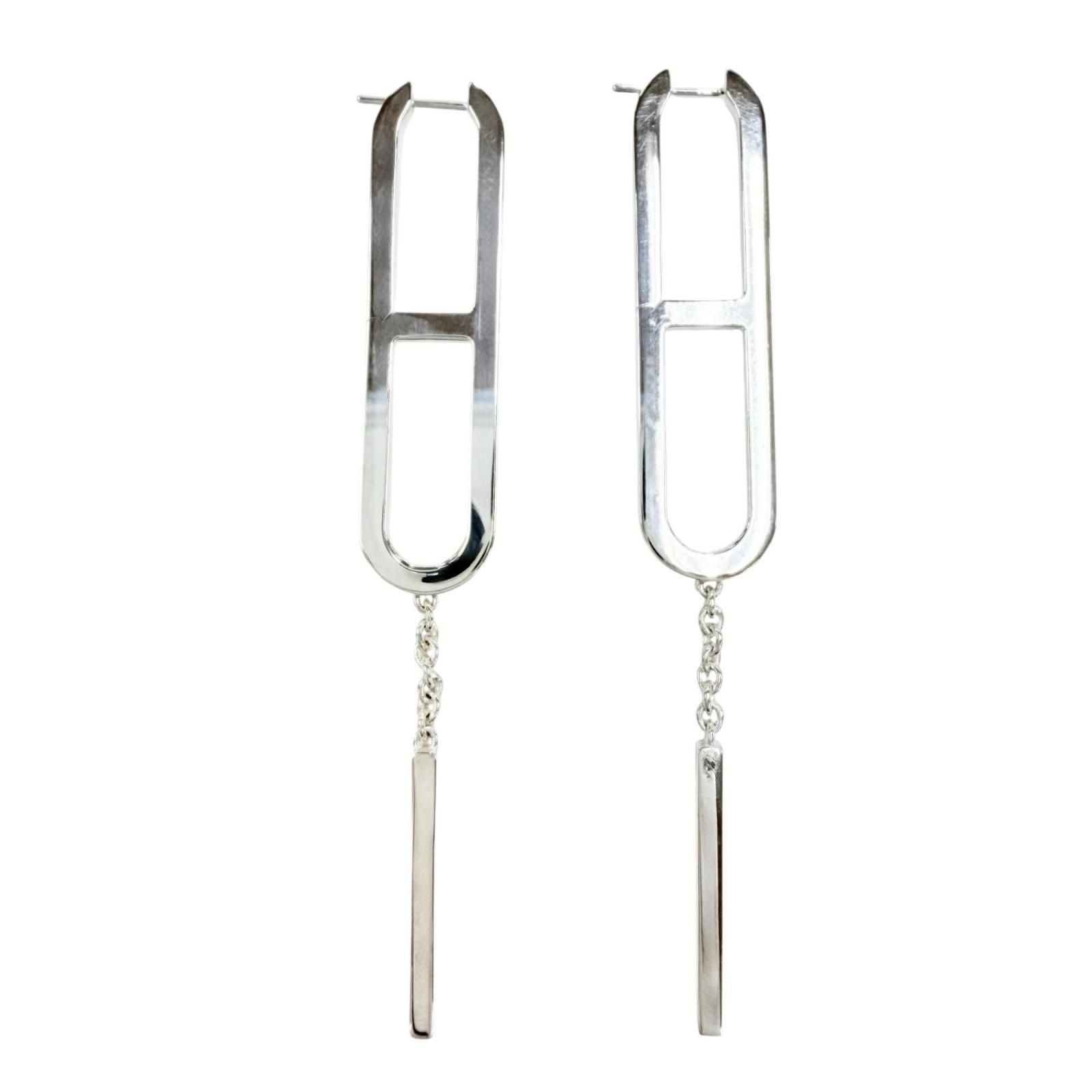 Hermes Chaine D'Ancre 925 Earrings Silver — view 5
