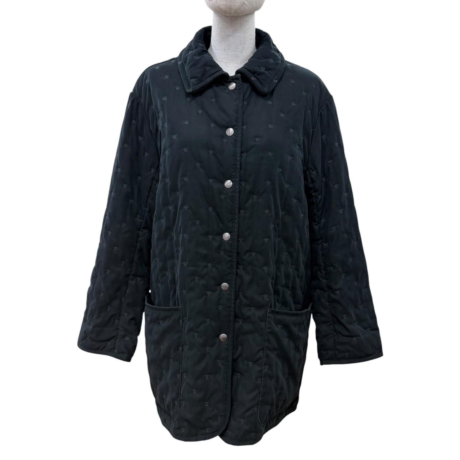Hermes Vintage Martin Margiela Era Series Button Padded Paddock Coat 36 Black