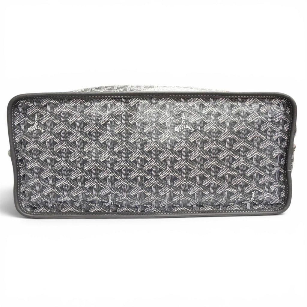 Goyard Anjou PM Tote in Canvas Leather Gray French — view 6