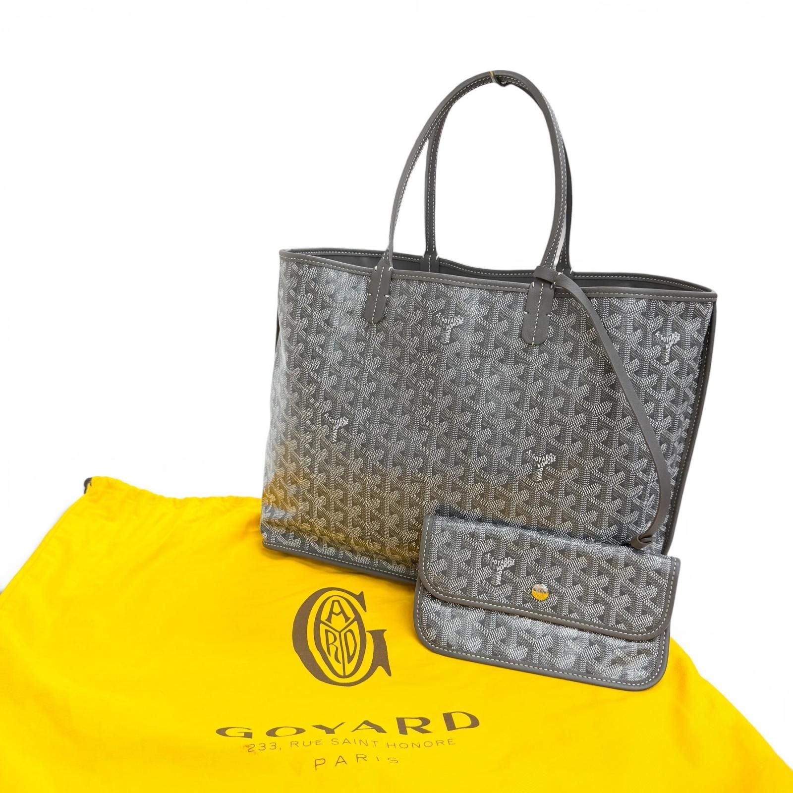 Goyard Anjou PM Tote in Canvas Leather Gray French — view 2