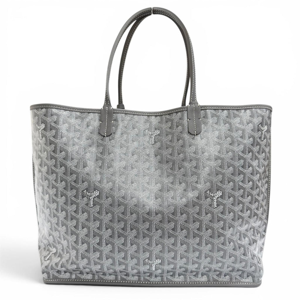 Goyard Anjou PM Tote in Canvas Leather Gray French — view 4