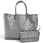 Goyard Anjou PM Tote in Canvas Leather Gray French