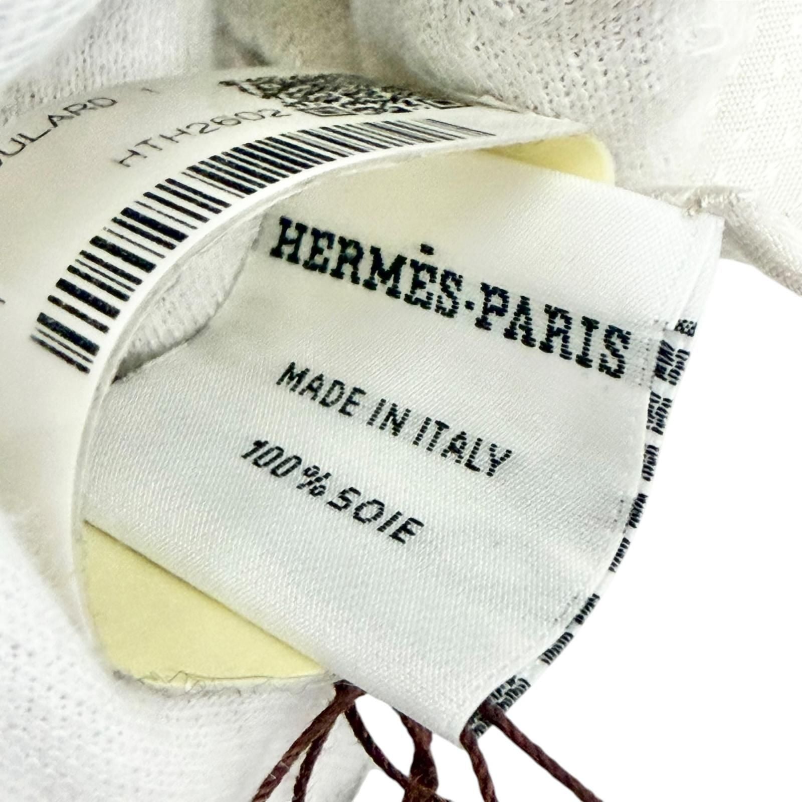 Hermes Eperon D'or Yellow Gold Spurs 100% Silk Yvoir Carre 140 Scarf — view 6