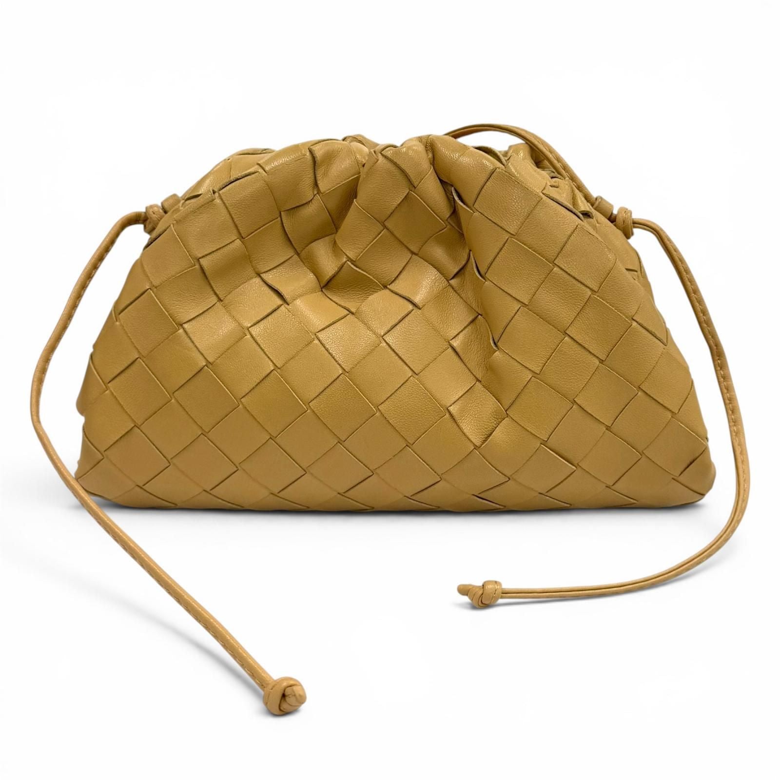 Bottega Veneta Mini the Pouch Leather Shoulder Bag Beige — view 2