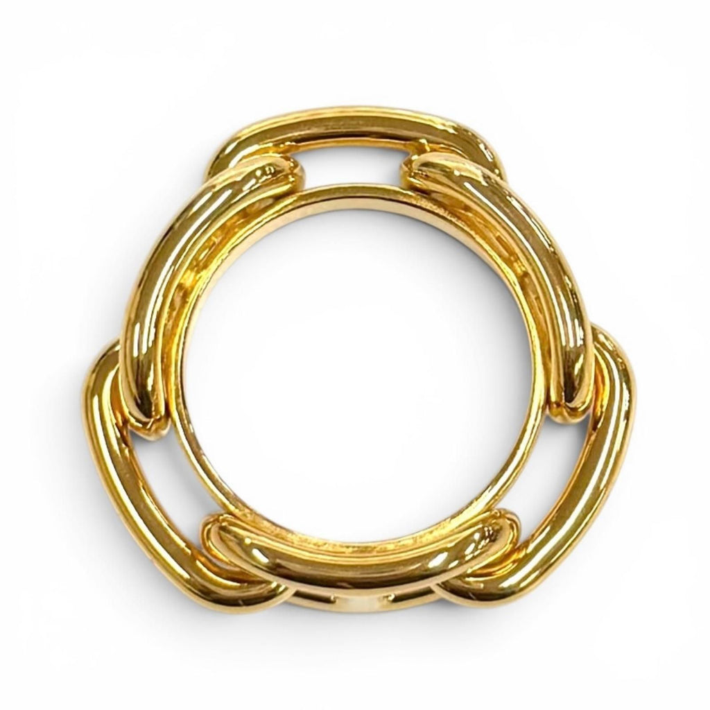 Hermes Regate Chaine D'Ancre Scarf Ring Gold — view 4