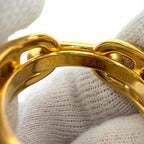 Hermes Regate Chaine D'Ancre Scarf Ring Gold — view 5