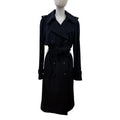 Chanel Cashmere CC Logo Button Long Length with Belt Coat Black 40