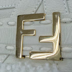 Fendi Sheep Leather FF Logo Lambskin Shearling Jacket Beige 38 — view 7