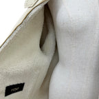 Fendi Sheep Leather FF Logo Lambskin Shearling Jacket Beige 38 — view 6