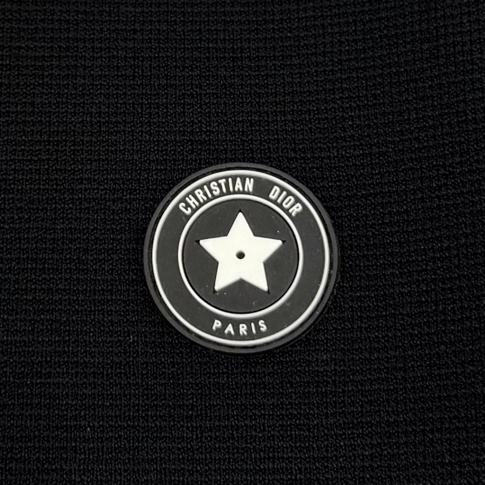 Dior Logo Patch Knit Shorts Black 40 — view 6