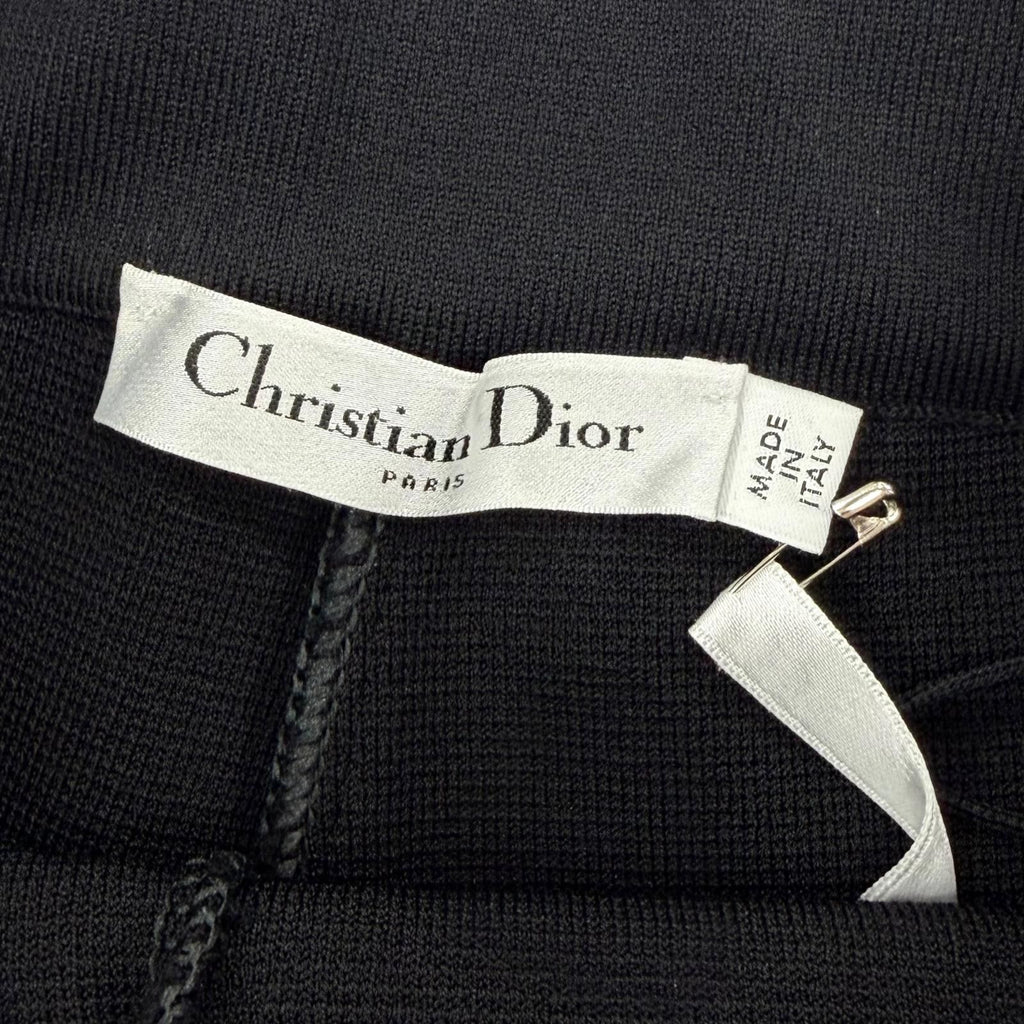 Dior Logo Patch Knit Shorts Black 40 — view 7