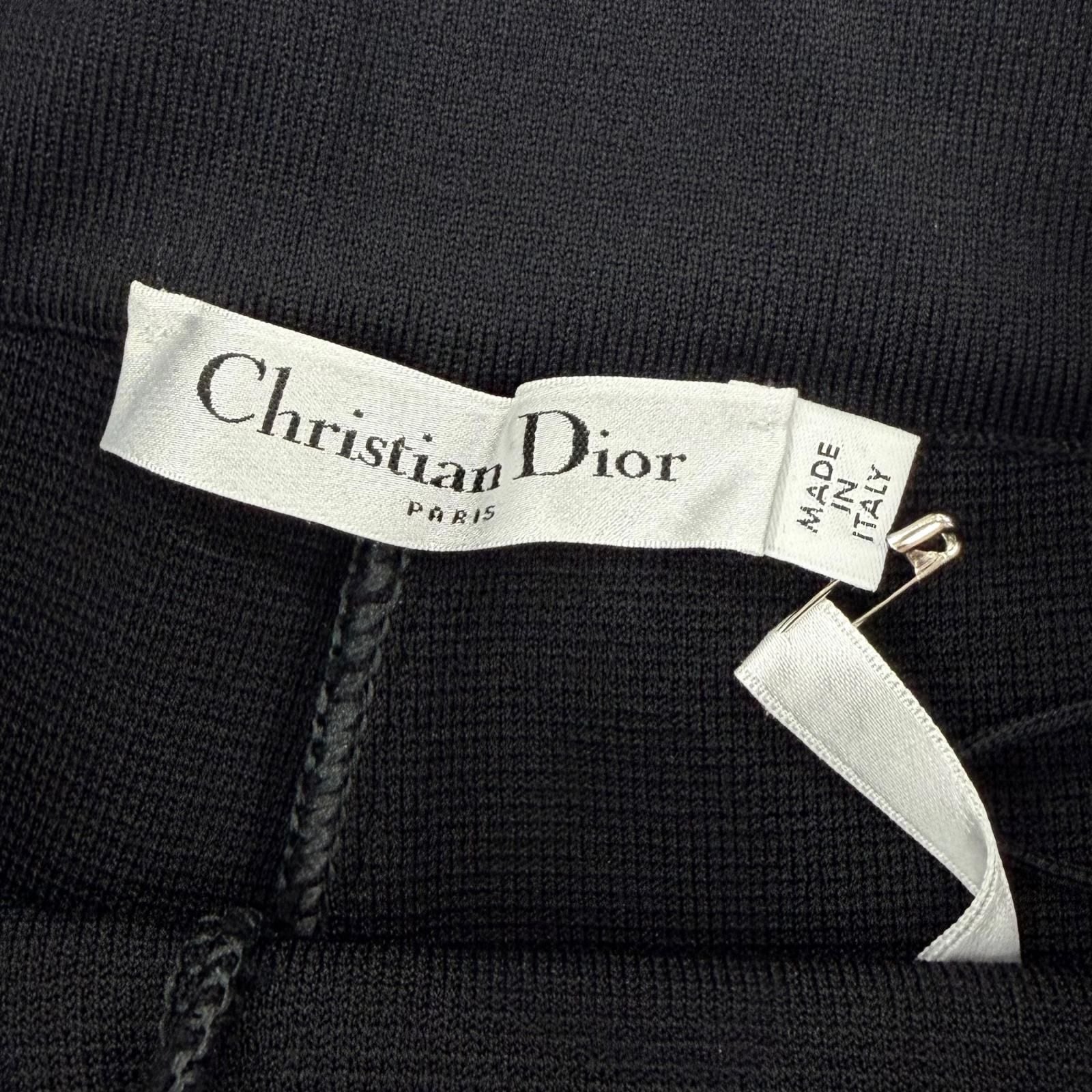 Dior Logo Patch Knit Shorts Black 40 — view 7