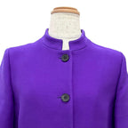 Dior Silk Blend Logo Button Stand Color Short Sleeve Jacket 40 — view 2