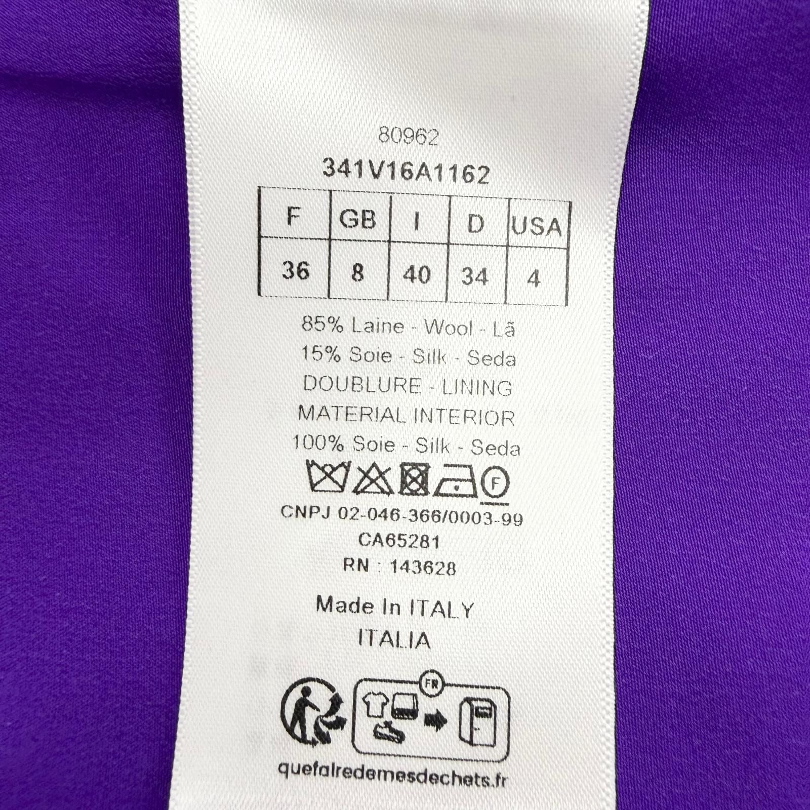 Dior Silk Blend Logo Button Stand Color Short Sleeve Jacket 40 — view 8