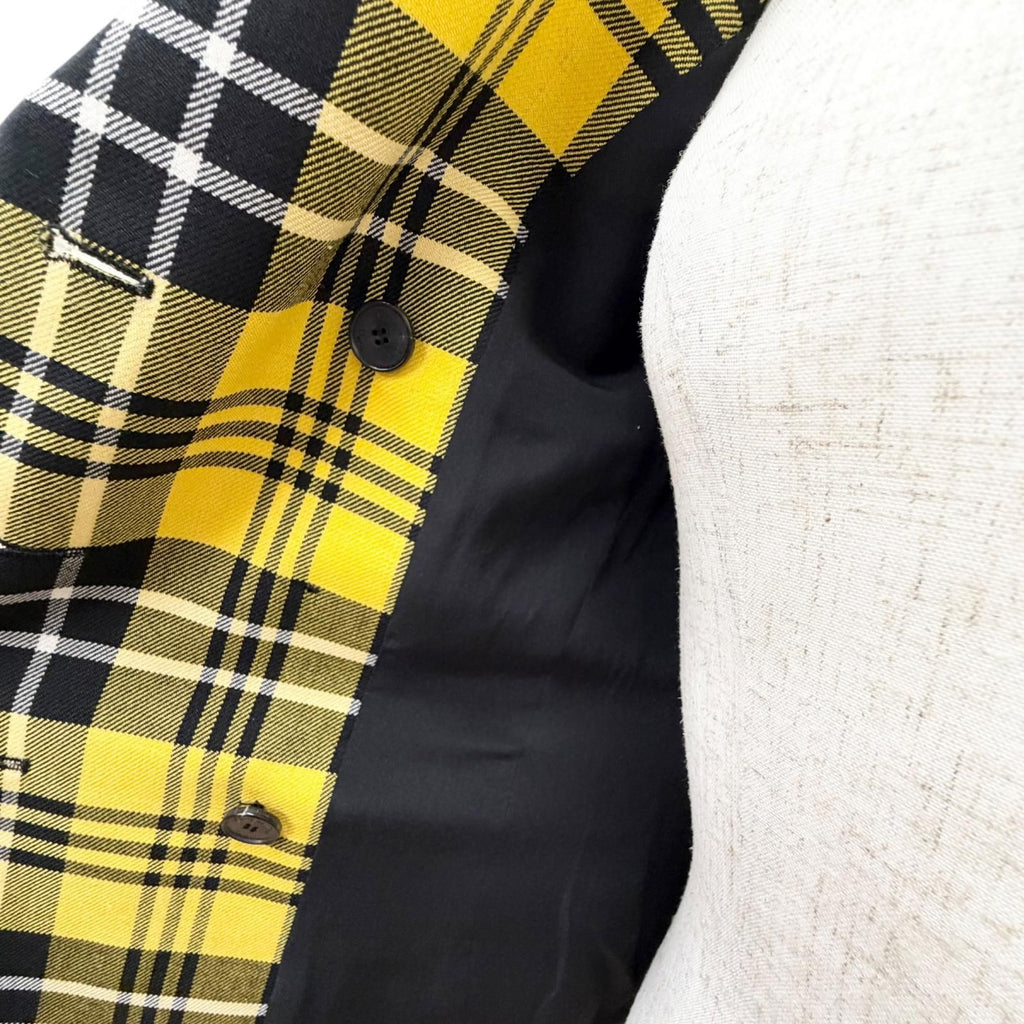 Dior Plaid Logo Button Double Breasted Fit Jacket 38 — view 5