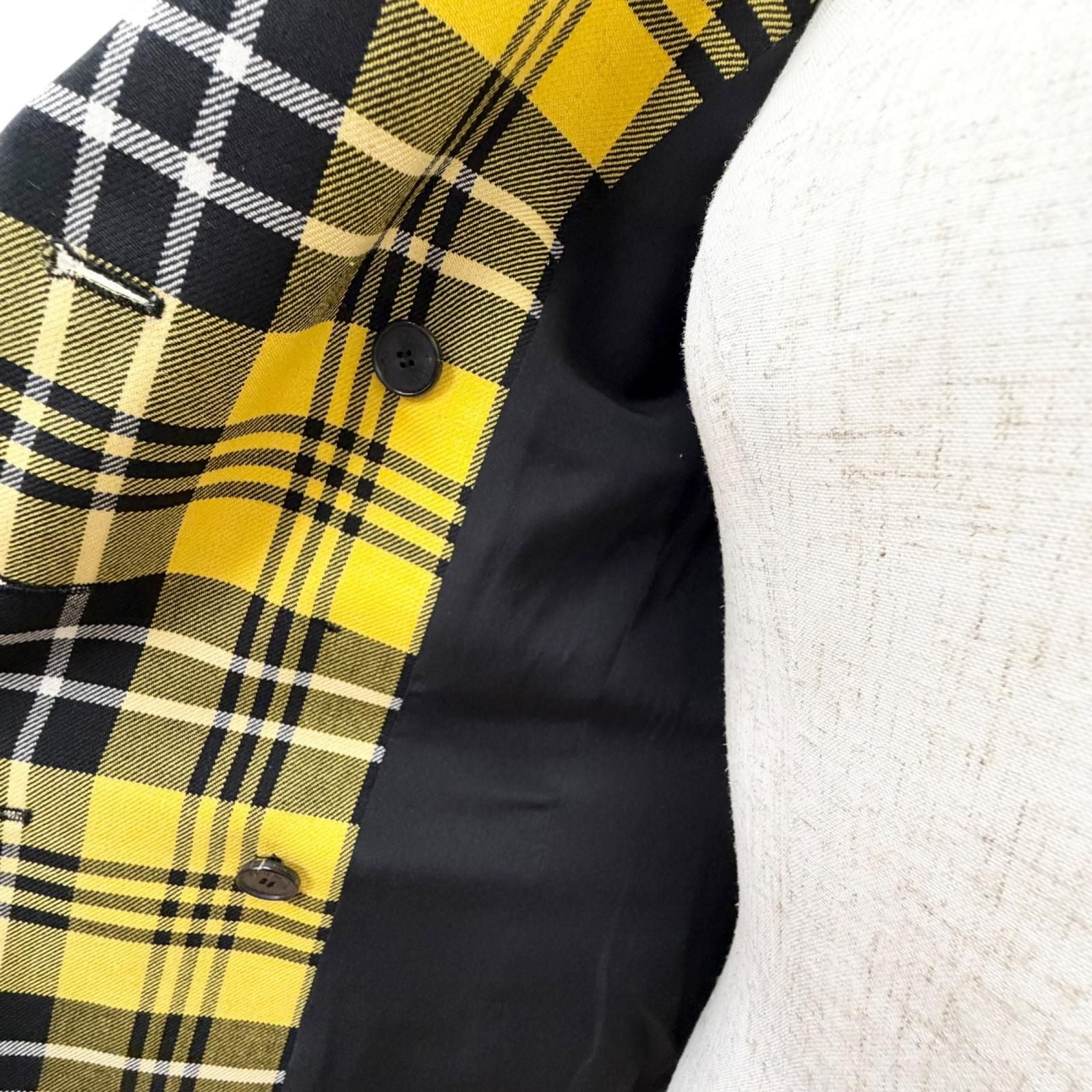 Dior Plaid Logo Button Double Breasted Fit Jacket 38 — view 5