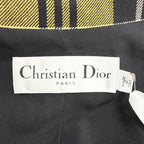 Dior Plaid Logo Button Double Breasted Fit Jacket 38 — view 8