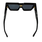 Louis Vuitton Cyclone S Square Sunglasses Black Blue Lens 150 Eyewear — view 6