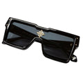 Louis Vuitton Cyclone S Square Sunglasses Black Blue Lens 150 Eyewear