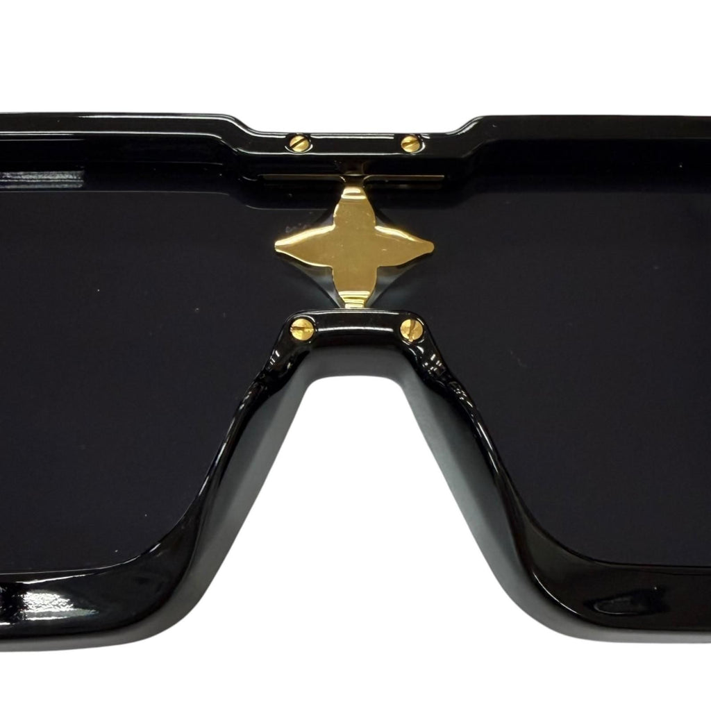 Louis Vuitton Cyclone S Square Sunglasses Black Blue Lens 150 Eyewear — view 7