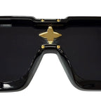 Louis Vuitton Cyclone S Square Sunglasses Black Blue Lens 150 Eyewear — view 7