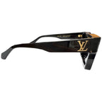 Louis Vuitton Cyclone S Square Sunglasses Black Blue Lens 150 Eyewear — view 5