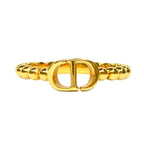 Dior CD Logo Ring L Metal Gold
