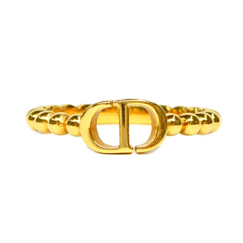 Dior CD Logo Ring L Metal Gold