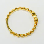 Dior CD Logo Ring L Metal Gold — view 5