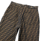 Fendi Ig6 Zucca Pattern Trousers Pants Bottom 32 Brown — view 6
