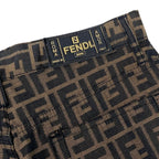 Fendi Ig6 Zucca Pattern Trousers Pants Bottom 32 Brown — view 7