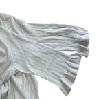 Hermes Sheer Top Overshirt Blouse with Camisole Silk White High Quality Daily — view 7