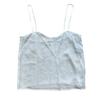 Hermes Sheer Top Overshirt Blouse with Camisole Silk White High Quality Daily — view 5