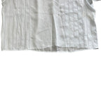 Hermes Sheer Top Overshirt Blouse with Camisole Silk White High Quality Daily — view 8