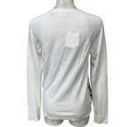Hermes Twill Rene Knit Long Sleeve Top Silk White High Quality Daily Practical — view 2