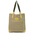 Gucci Vintage Sherry Line Micro GG Shoulder Bag Tote Brown