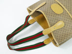 Gucci Vintage Sherry Line Micro GG Shoulder Bag Tote Brown — view 4