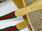 Gucci Vintage Sherry Line Micro GG Shoulder Bag Tote Brown — view 5