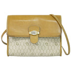 Dior Honeycomb Pattern Shoulder Bag Pochette Beige
