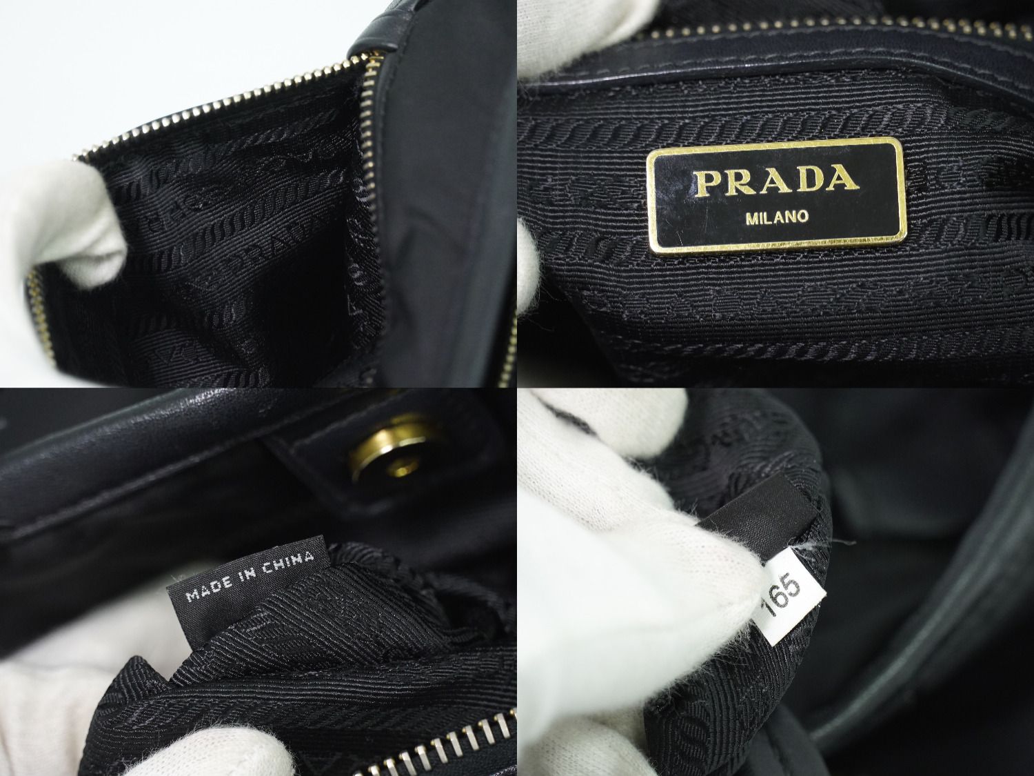 Prada Tessuto Tote Nylon Black — view 9