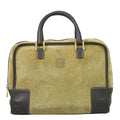 Loewe Amazona 32 Anagram Mini Boston Bag Suede Leather Beige