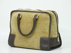 Loewe Amazona 32 Anagram Mini Boston Bag Suede Leather Beige — view 2