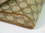 Gucci Vintage Sherry Line GG Supreme Clutch Beige