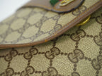 Gucci Vintage Sherry Line GG Supreme Clutch Beige