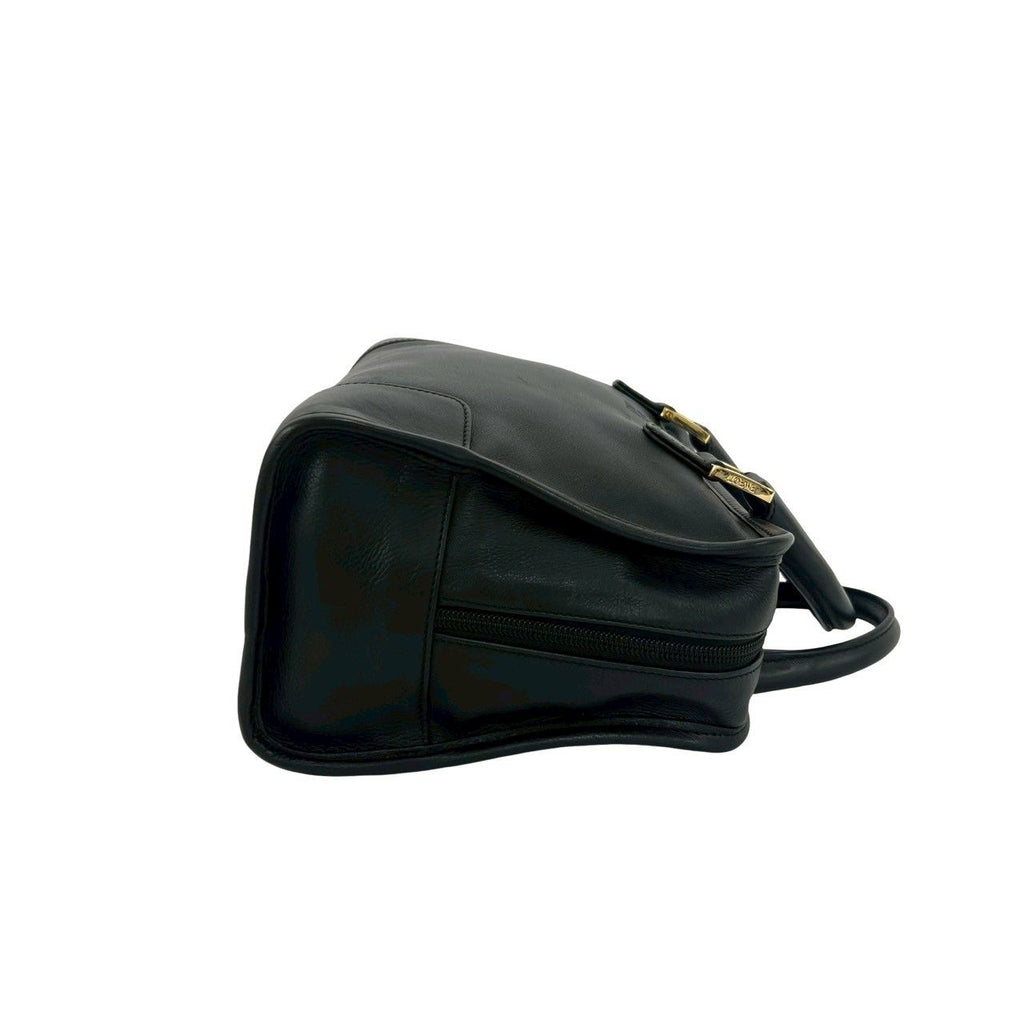 Loewe Vintage Amazona 28 Anagram Logo Leather Mini Boston Bag Black — view 6