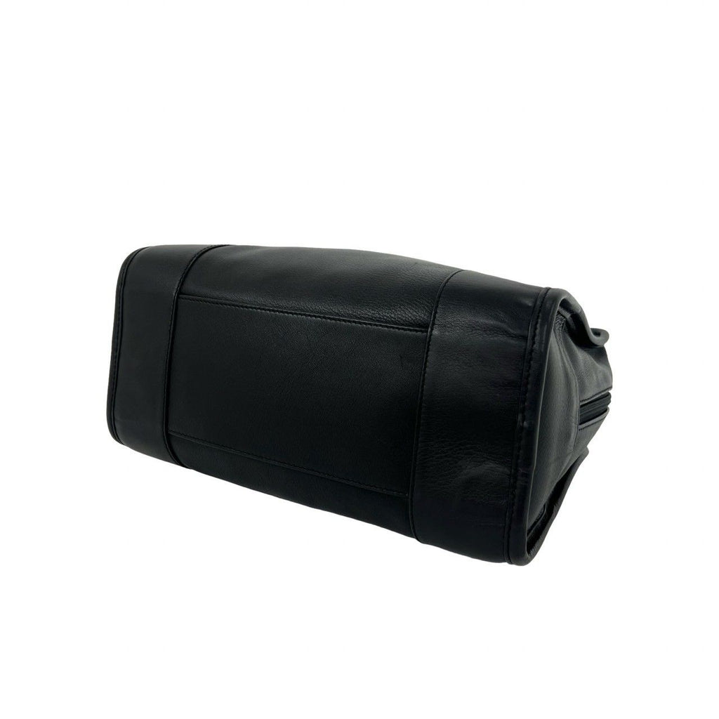Loewe Vintage Amazona 28 Anagram Logo Leather Mini Boston Bag Black — view 8
