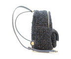 Chanel Navy Fancy Tweed Gold Mini Backpack — view 4