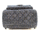 Chanel Navy Fancy Tweed Gold Mini Backpack — view 5
